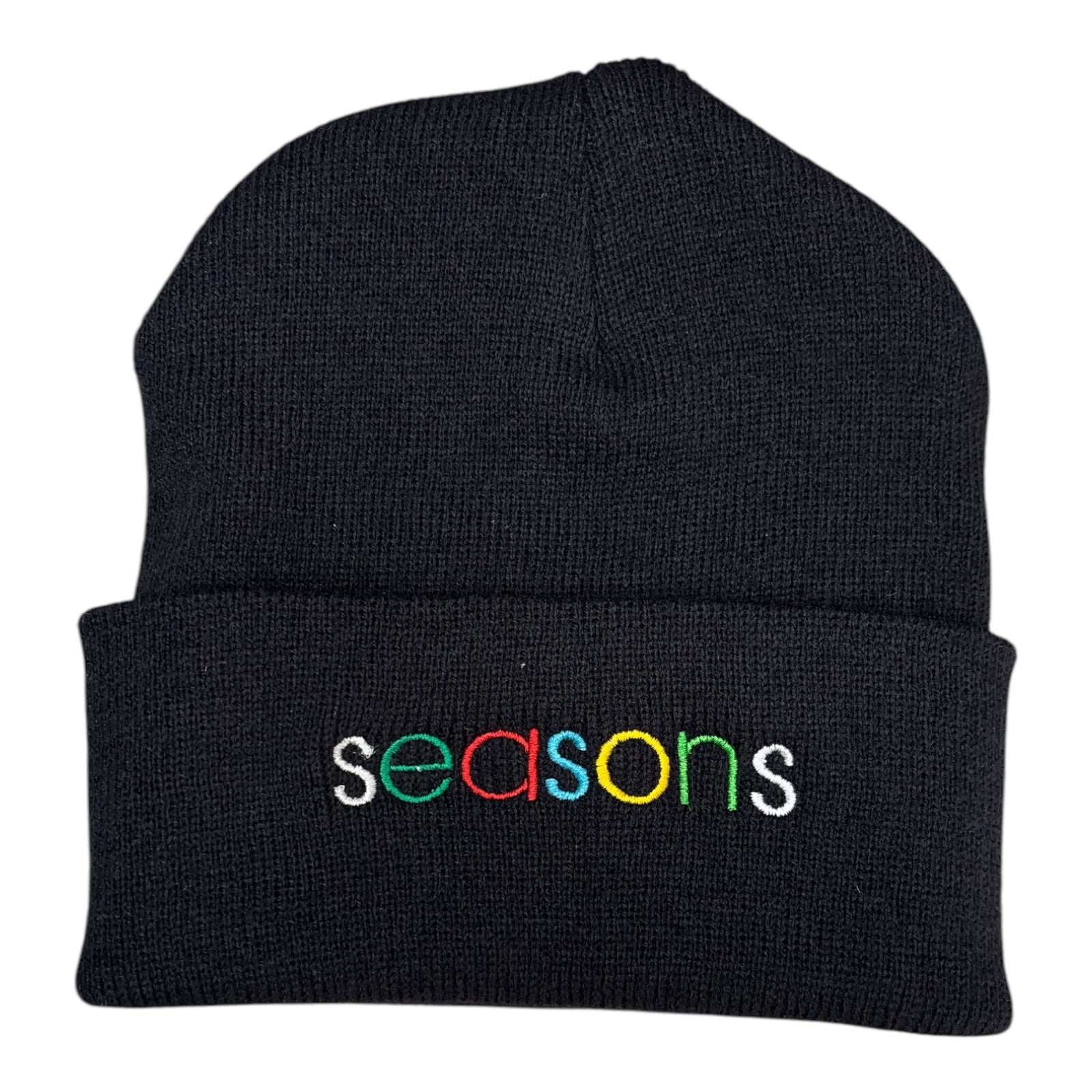 Seasons Stamp Logo Beanie Black FRONT