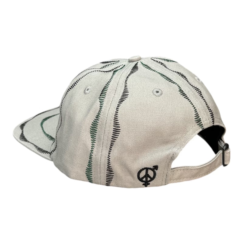 Sexhippies Welders Stitch Pinwheel Hat- Grey BACK