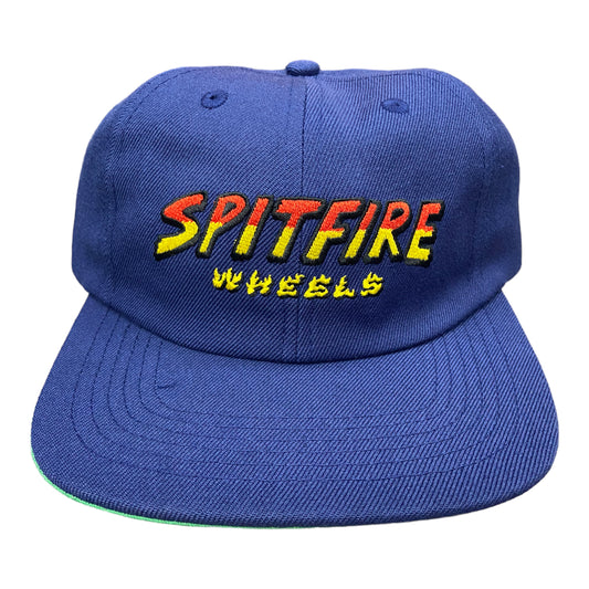 Spitfire Hell Hounds Script Hat Navy FRONT