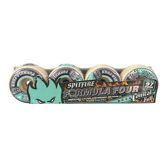Spitfire Formula Four skateboard wheels packaging on a white background