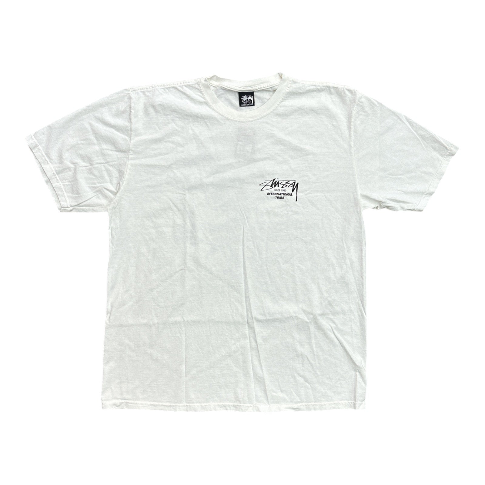 Stussy Beat Sounds Tee Pigment Dye- Natural FRONT