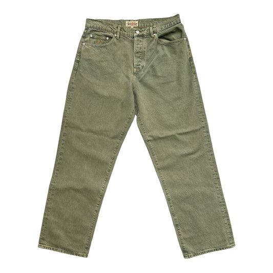 Stussy Big Ol Jean Washed Canvas- Faded Army FRONT