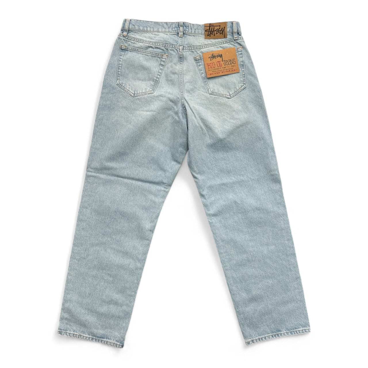 Stussy Big Ol Jean Washed Canvas- Light Wash BACK