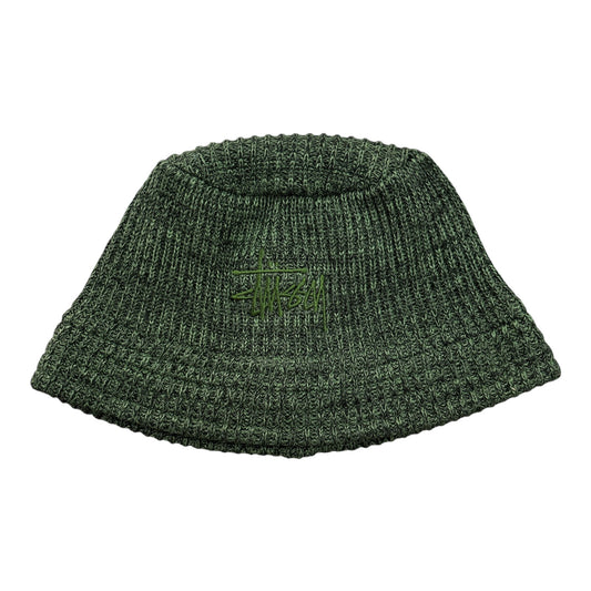 Stussy Bucket Hat Marl Knit- Green FRONT