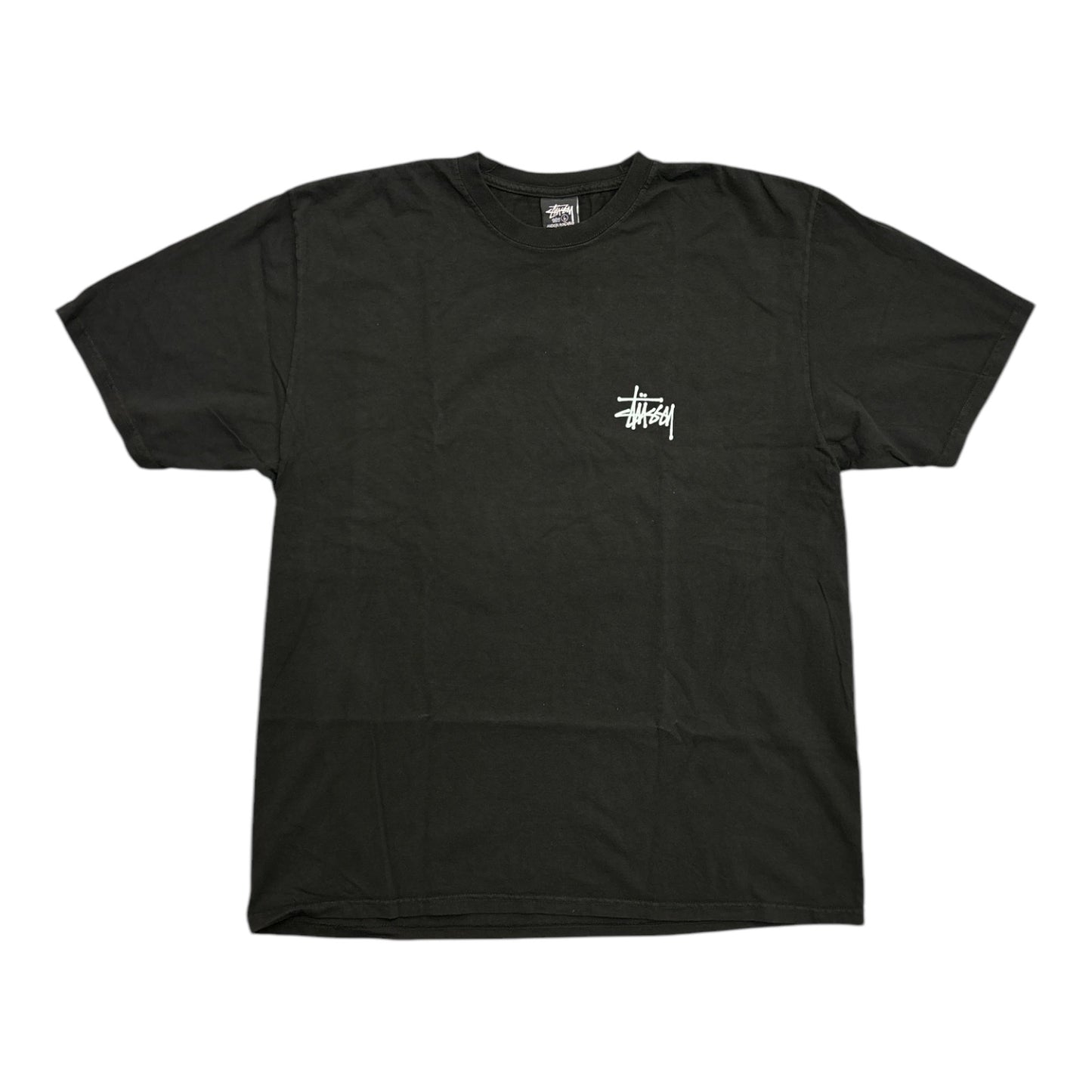 Stussy Built In U.S.A. Pigment Dye Tee- Black FRONT