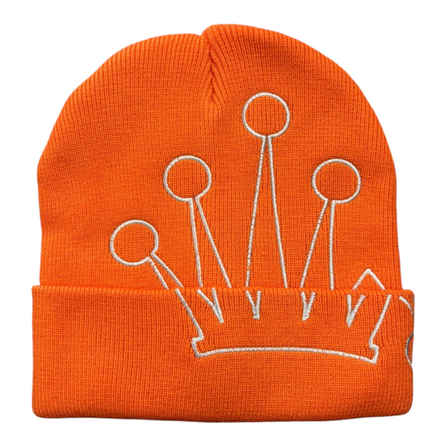 Stussy Cuff Beanie Crown- Orange FRONT