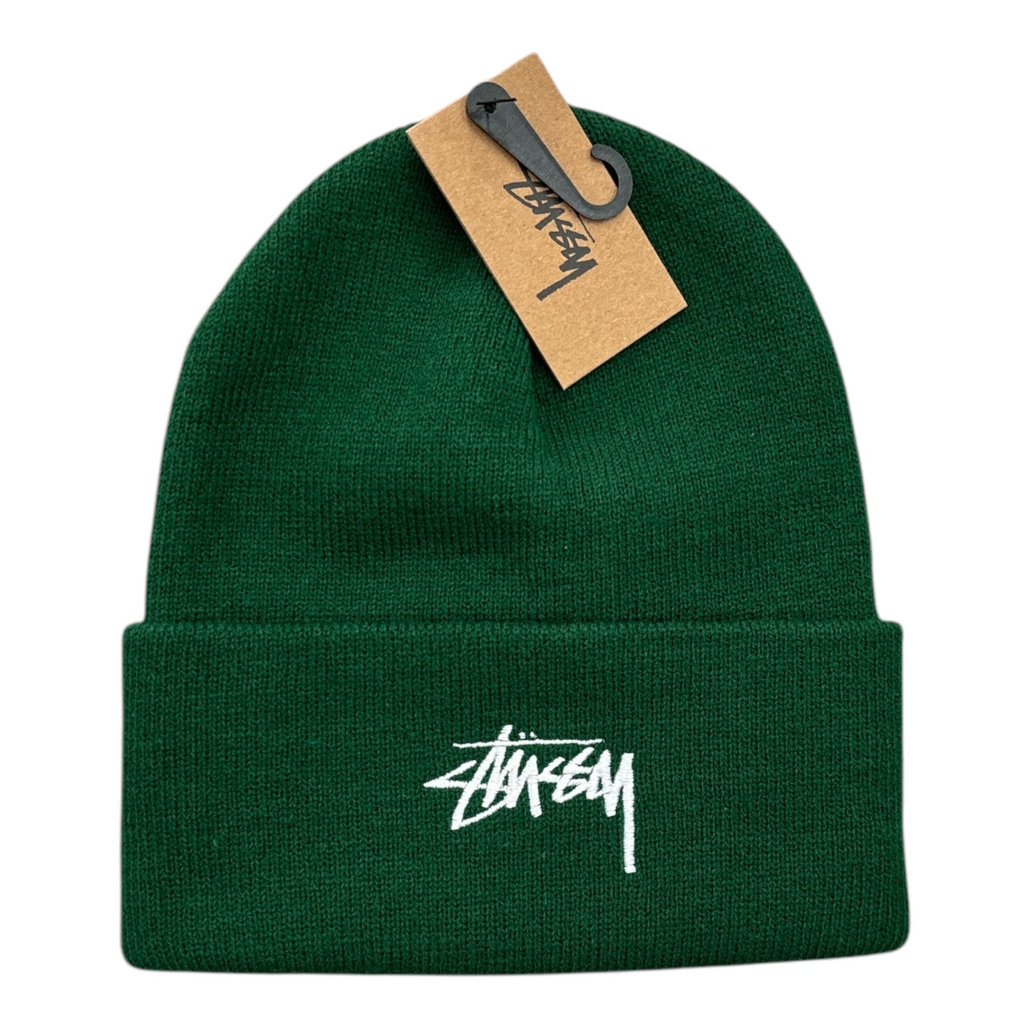 Stussy Cuff Beanie Stock- Spruce FRONT