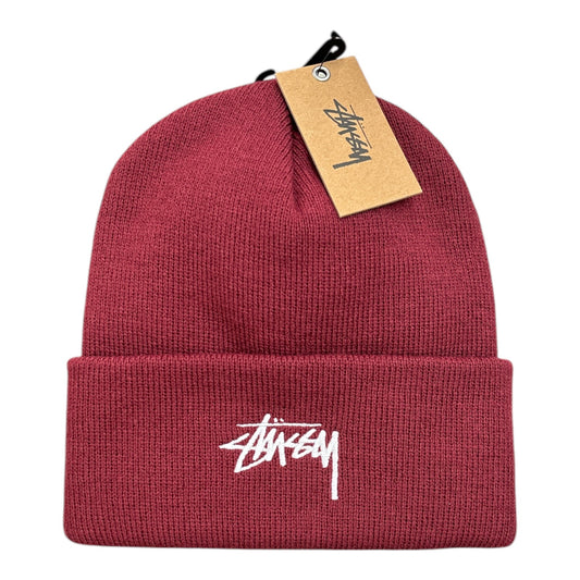 Stussy Cuff Beanie Stock- Syrah FRONT