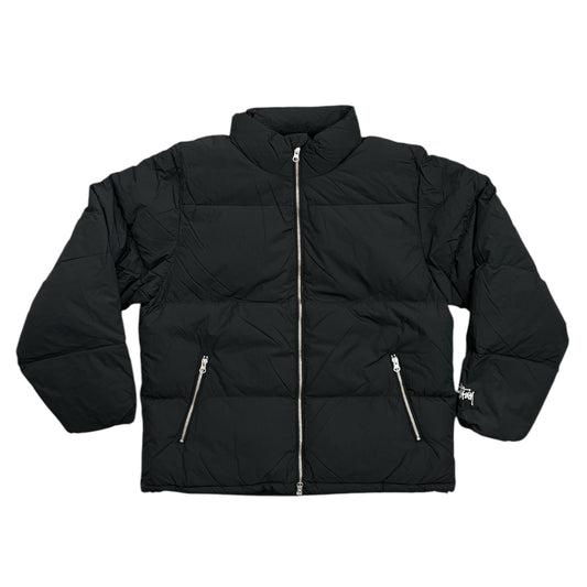 Stussy Down Puffer Nylon- Black FRONT