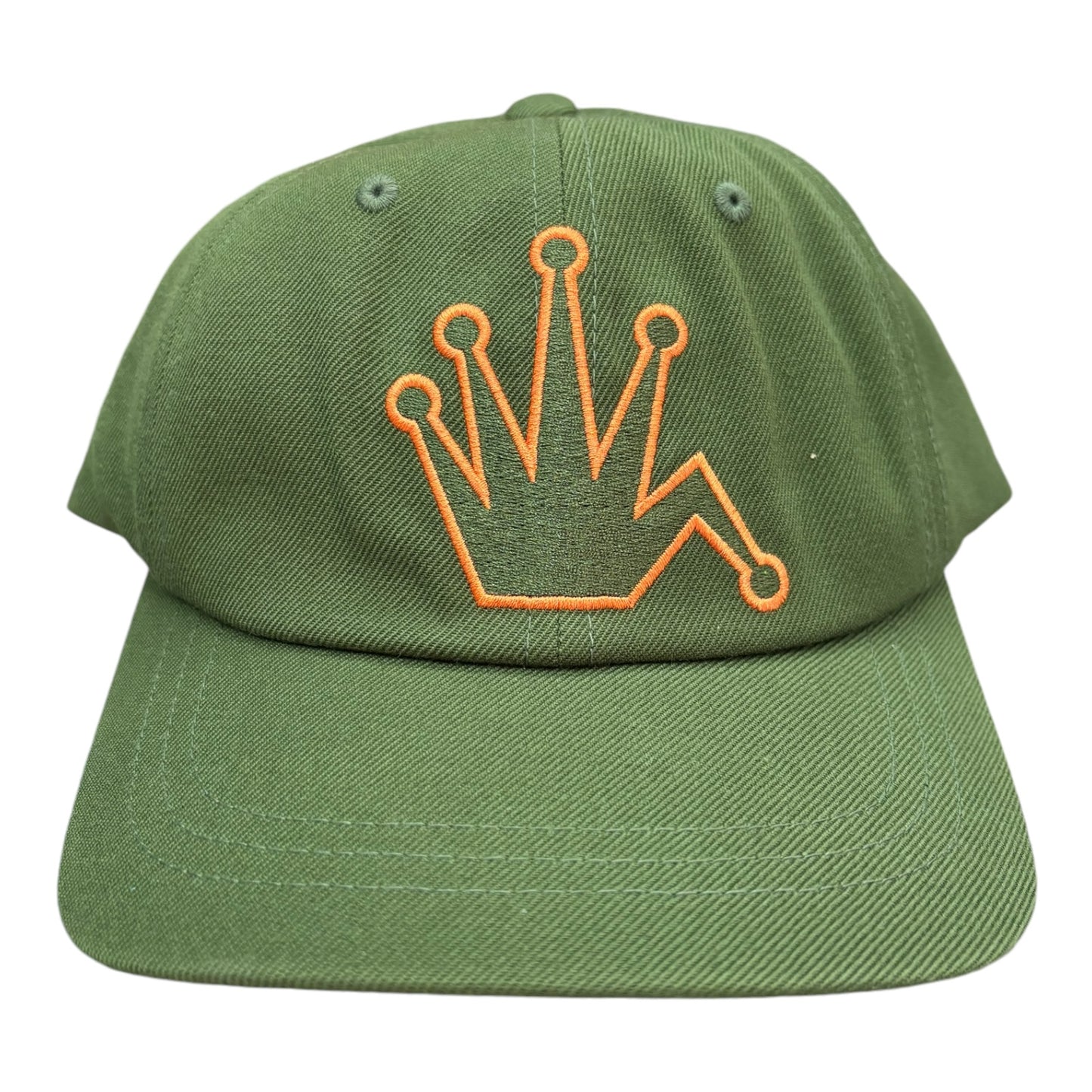 Stussy Low Profile Bent Crown Hat- Moss FRONT