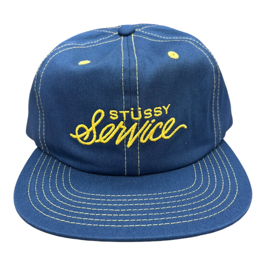 Stussy Mid Depth Service Hat- Navy FRONT