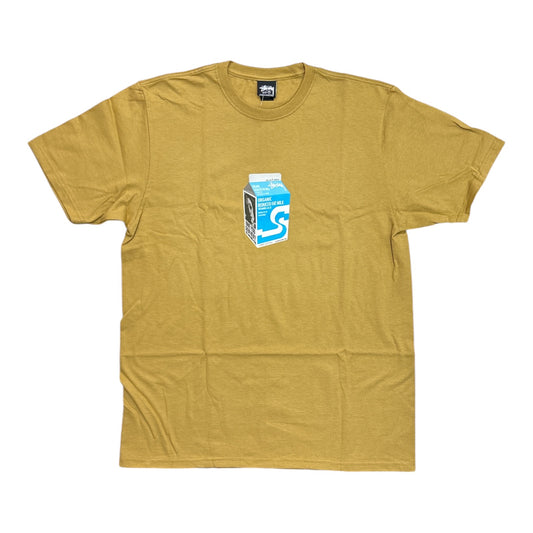 Stussy Milk Tee- Curry FRONT