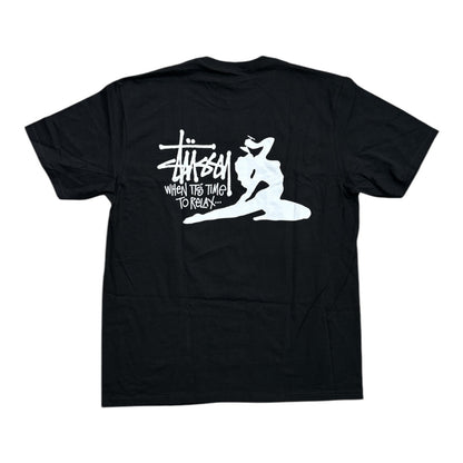 Stussy Relax Tee- Black BACK