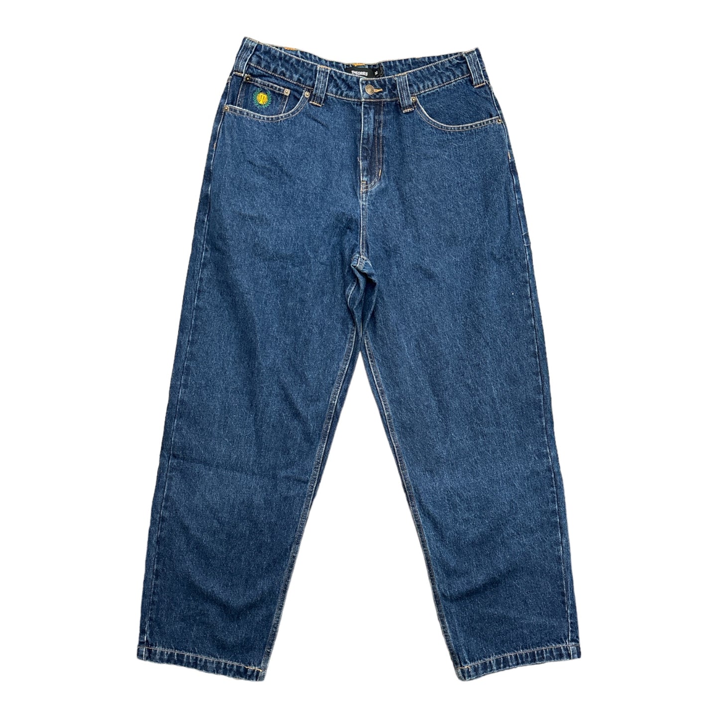 Theories Plaza Jeans Washed Blue Front