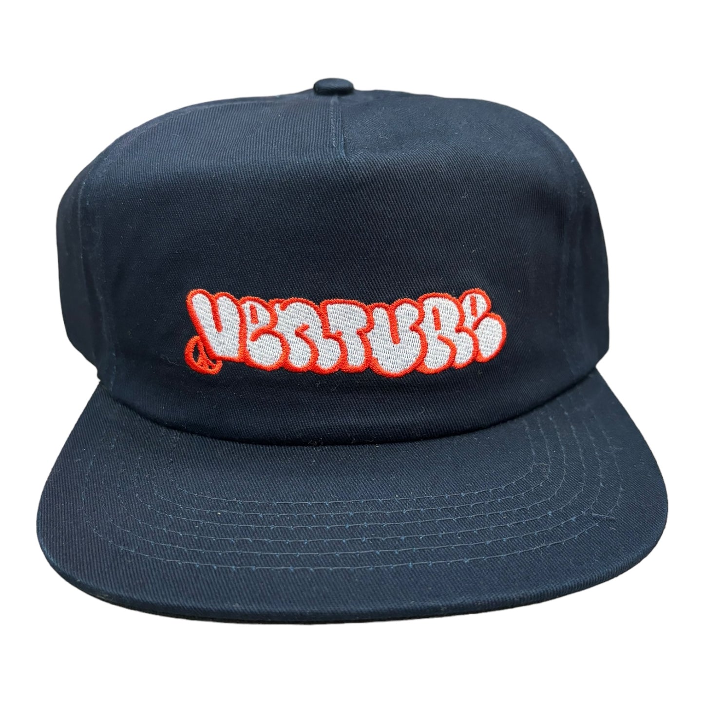 Venture Throw Hat Navy/Red FRONT